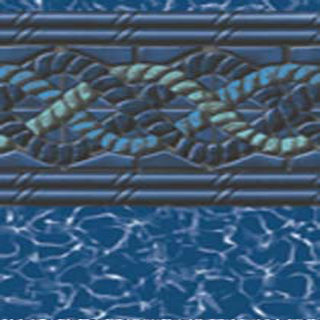 blue dekorative bordure